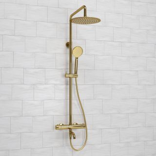 Душевой комплект WasserKRAFT A188.208.207.PG Thermo золото